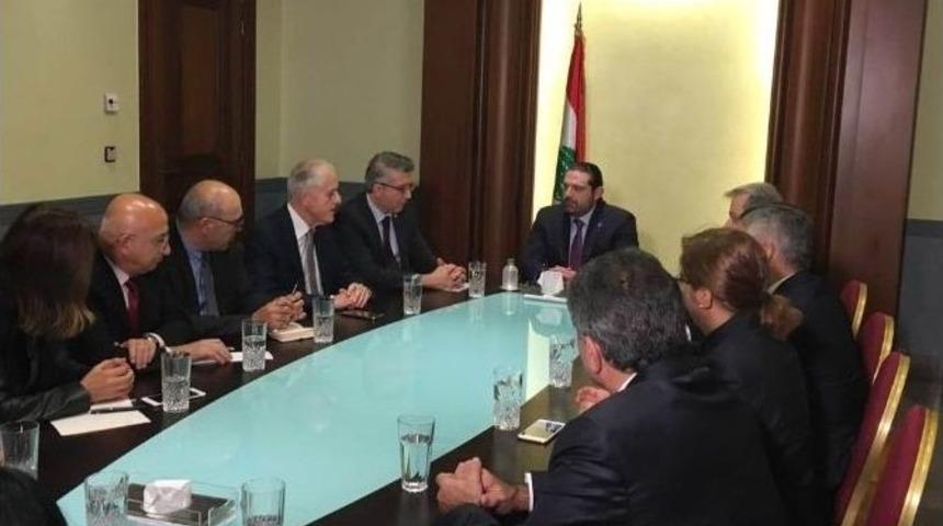 Yırcalı, L&uuml;bnan Başbakanı Hariri İle G&ouml;r&uuml;şt&uuml;