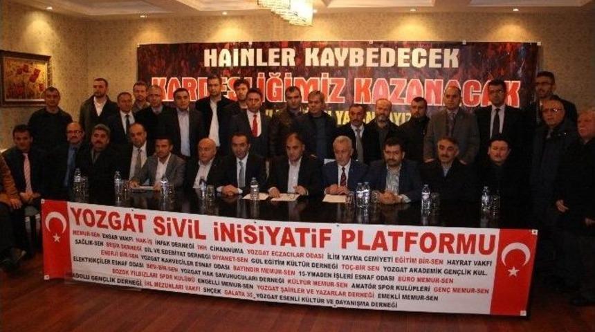 Yozgat Sivil İnisiyatif Platformu Ter&ouml;r&uuml; Lanetledi