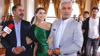 Set arkasında ilginç doğum günü kutlaması