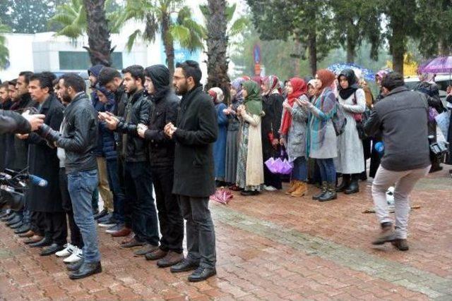 Üniversiteliler, Şehitler Için Gıyabi Cenaze Namazı Kıldı