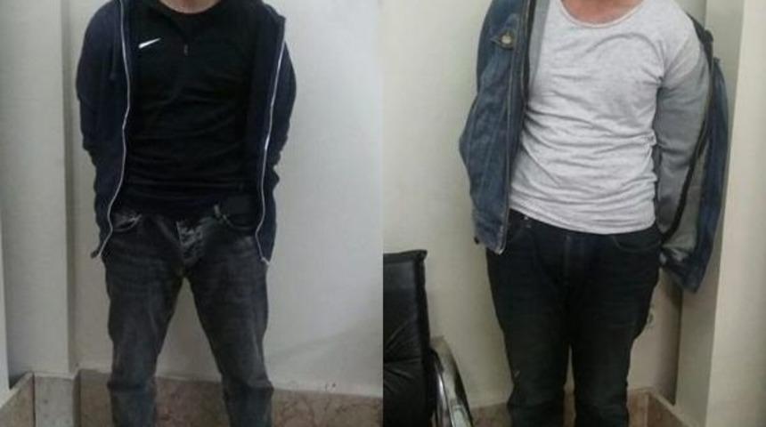 Polis, Pencereden Tırmanıp Hırsızları Su&ccedil;&uuml;st&uuml; Yakaladı