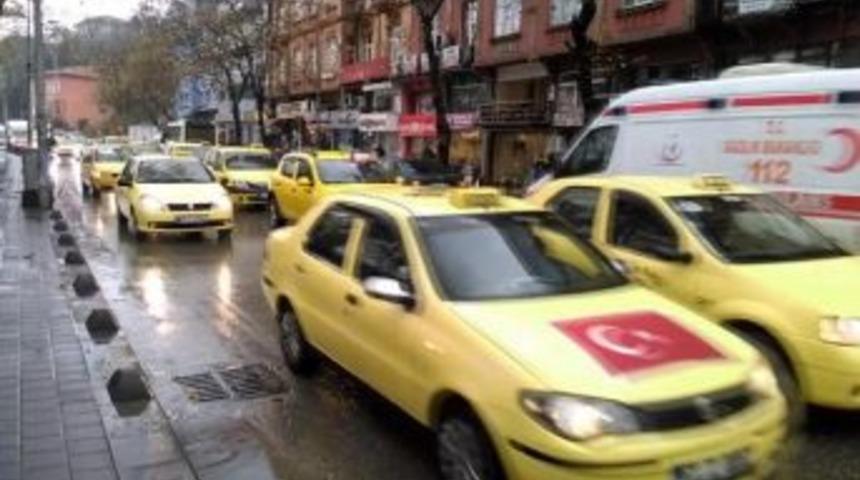 Zonguldak'ta Taksi Ve Dolmuş Şof&ouml;rlerinden Ter&ouml;r Tepkisi
