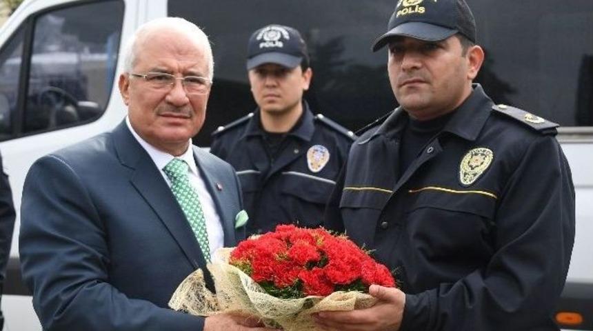 Kocamaz&rsquo;dan &Ccedil;evik Kuvvet Polisine Başsağlığı Ziyareti