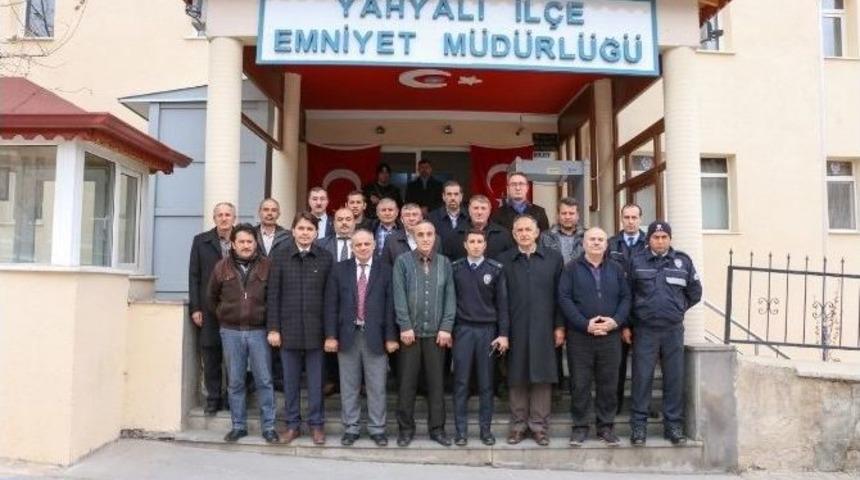 Yahyalı Belediyesi&rsquo;nden İl&ccedil;e Emniyet M&uuml;d&uuml;rl&uuml;ğ&uuml;&rsquo;ne Ziyaret