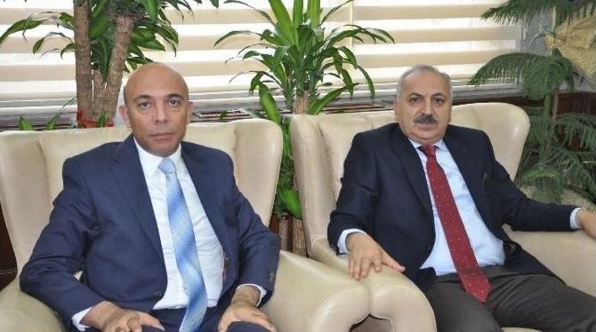 Başkan Din&ccedil;er, Emniyet M&uuml;d&uuml;r&uuml; Şahne&rsquo;ye Taziyelerini İletti