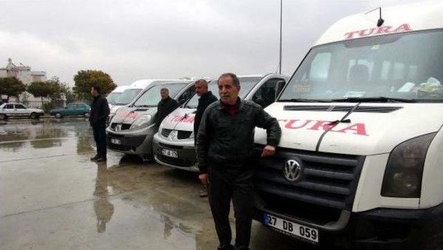 Kilis’Te, Minibüs Şoförlerinden Terör Protestosu