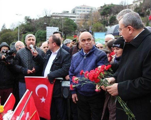 Sancaktepe Belediye Başkanı İsmail Erdem, Beşiktaş’ta Şehitleri Andı