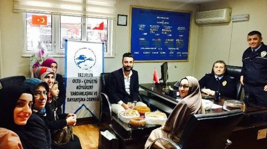 Erzurum Oltu &Ccedil;ay&uuml;st&uuml; Derneği&rsquo;nden Polise Ziyaret