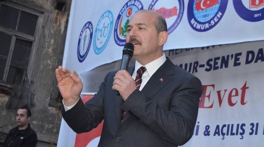Bakan Soylu Trabzon&rsquo;da Memur Sen Sendikası &Uuml;yeleri İle Buluştu