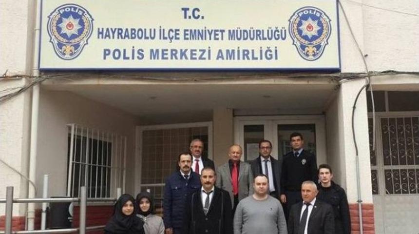 Hayrabolu&rsquo;da Polis Merkezine Destek Ziyareti