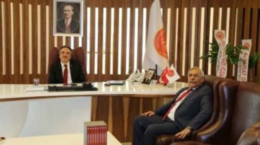 Başkan Karaaslan&rsquo;dan, Rekt&ouml;r Bağlı&rsquo;ya Ziyaret
