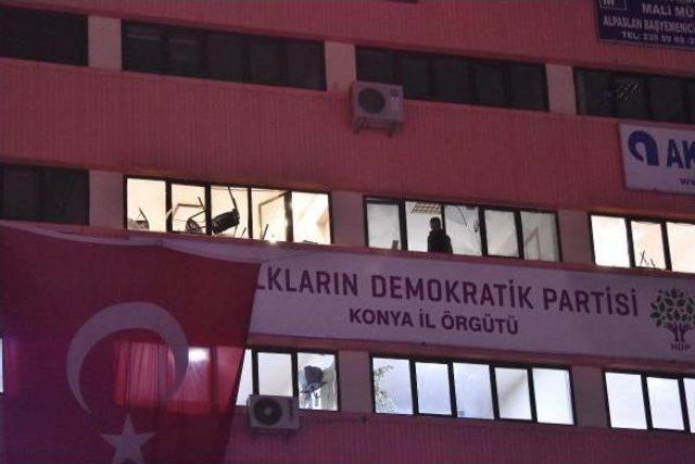 Konya'da Hdp Binasına Saldırı