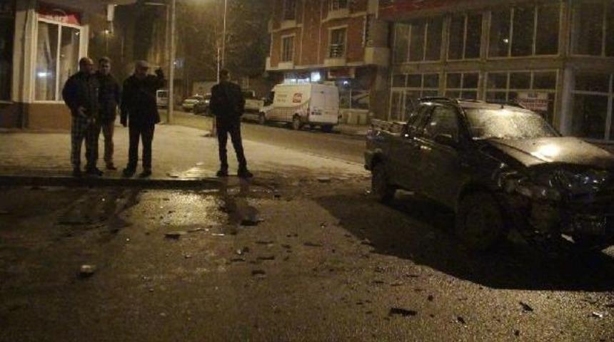 Kars’Ta Zincirleme Kaza: 1 Yaralı