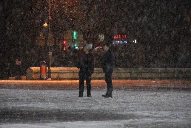 Karaman’da Yoğun Kar Yağışı