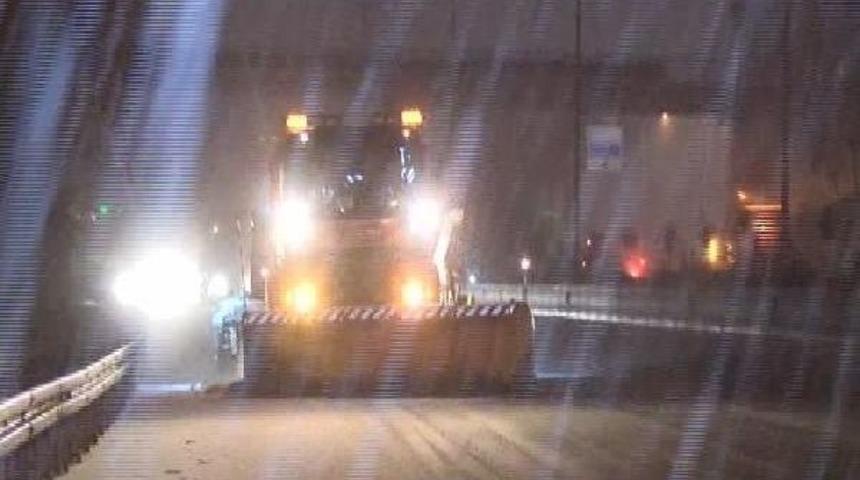 Kar Yağışı Gece De Etkili Oldu