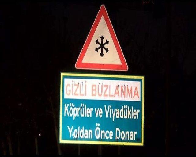 Kar Yağışı Gece De Etkili Oldu