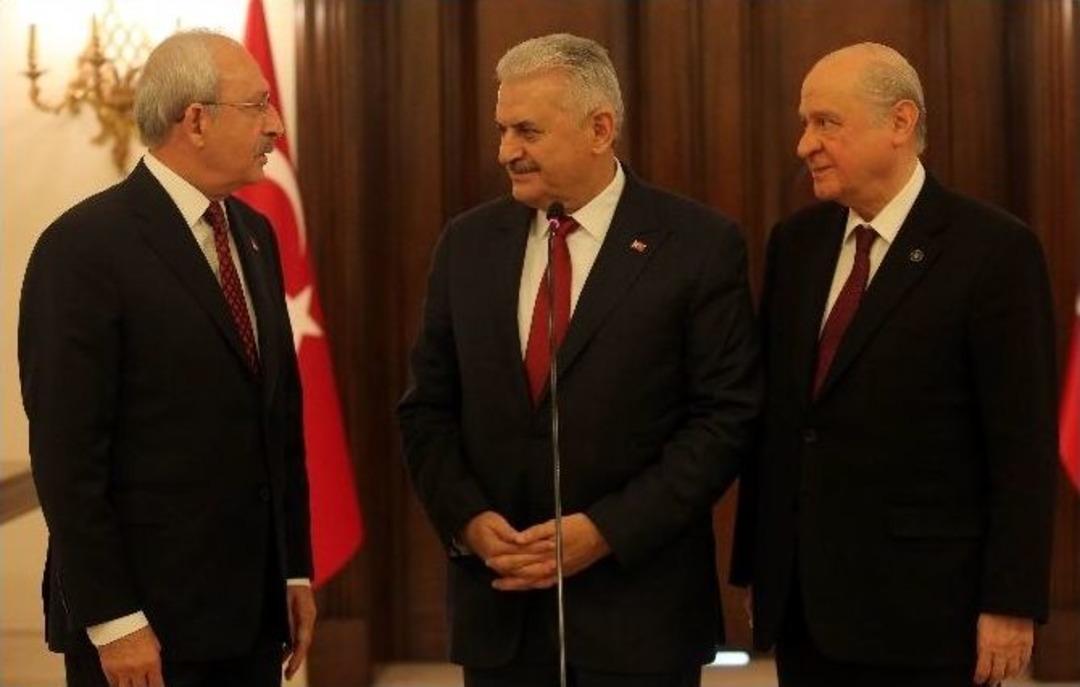 Başbakan Yıldırım, Chp Ve Mhp Liderleriyle Ortak A&ccedil;ıklama Yaptı