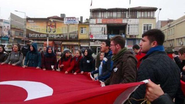 Kilis'te Liselilerden Terör Protestosu