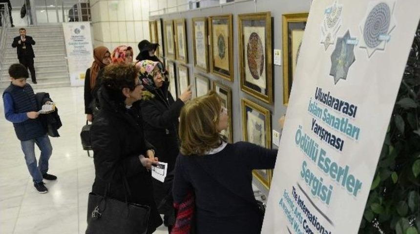 Uluslararası İslam Sanatları Yarışması &Ouml;d&uuml;ll&uuml; Eserler Sergisi İlgi G&ouml;r&uuml;yor