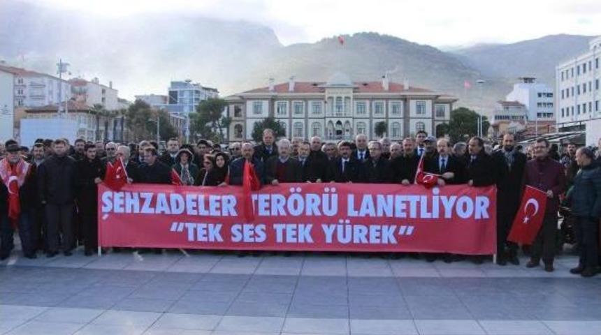 Manisa'da 133 Stk'dan Ter&ouml;re Tepki