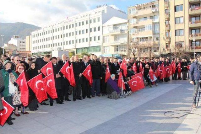 Manisa'da 133 Stk'dan Teröre Tepki