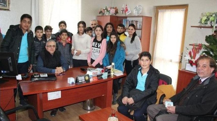 &Ouml;ğrencilerden Polislere Başsağlığı Ziyareti