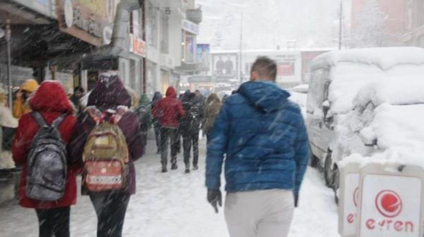 Hakkari'de Kar Etkili Oluyor (2)