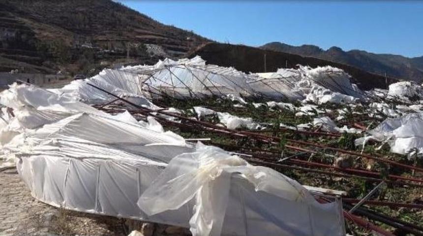 Anamur&rsquo;Da Fırtına Zarara Neden Oldu