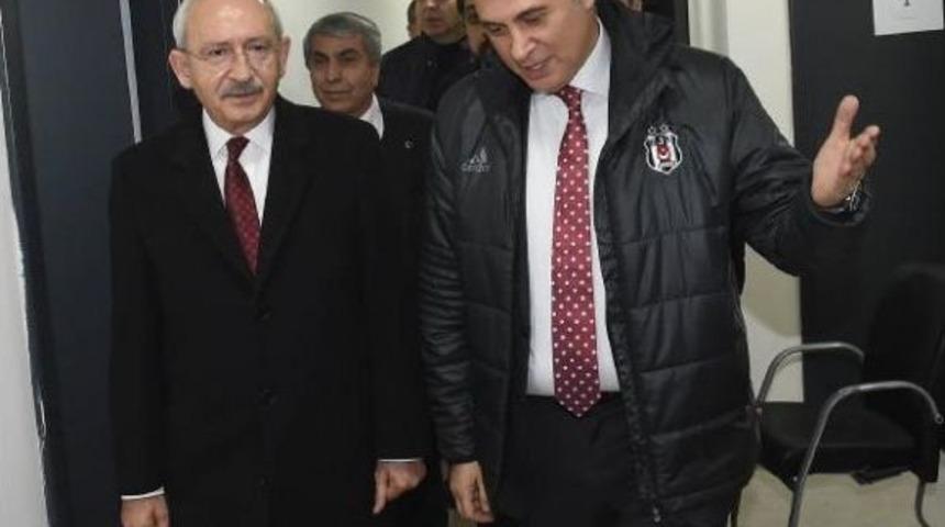 Kılı&ccedil;daroğlu'ndan Beşiktaş Jimnastik Kl&uuml;b&uuml; Başkanı Fikret Orman'a Ziyaret
