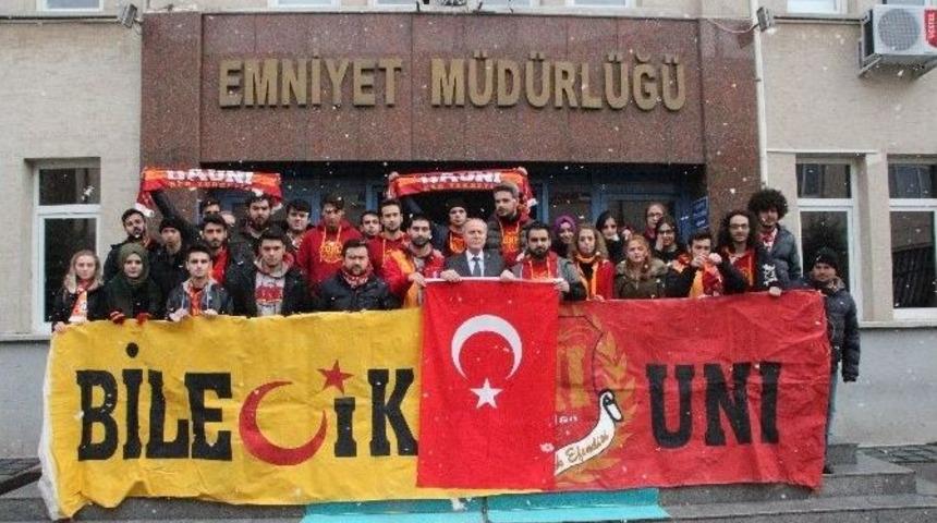 Ultraslan Bilecik Uni&rsquo;den İl Emniyet M&uuml;d&uuml;r&uuml; Namal&rsquo;a Taziye Ziyareti