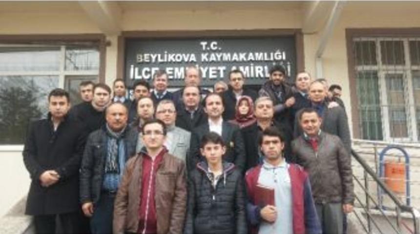 Eğitimcilerden Beylikova İl&ccedil;e Emniyet Amirliği&rsquo;ne Ziyaret