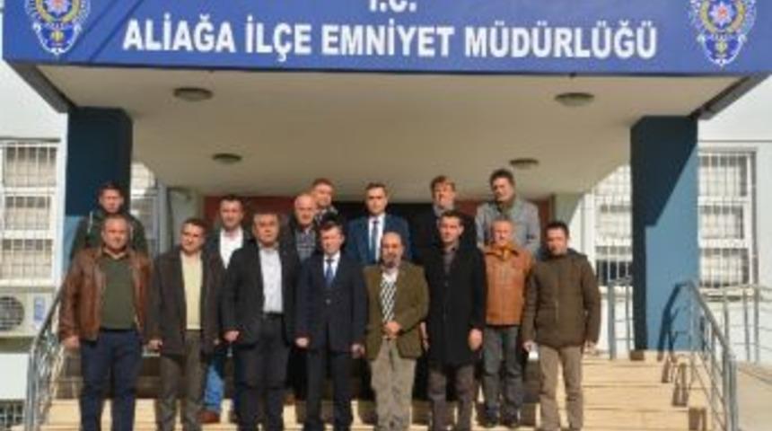 Aliağa&rsquo;da Emniyete Başsağlığı Ziyareti
