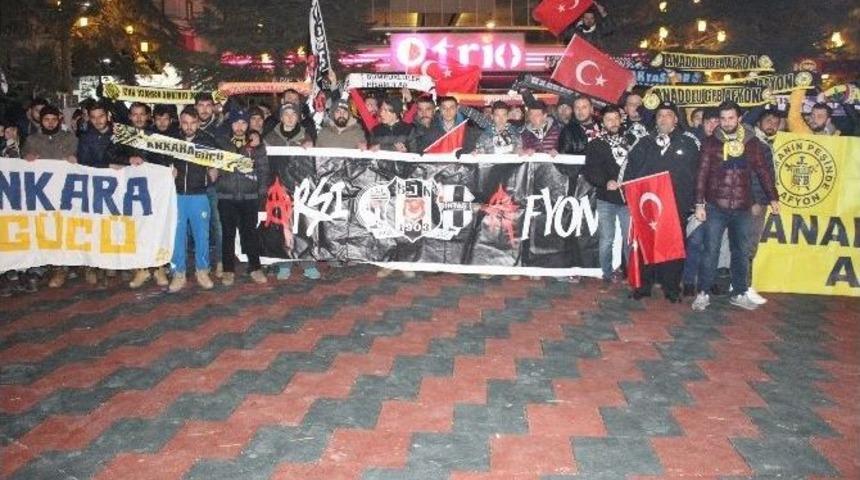 Afyonkarahisar&rsquo;da Taraftar Grupları Ter&ouml;r&uuml; Lanetledi