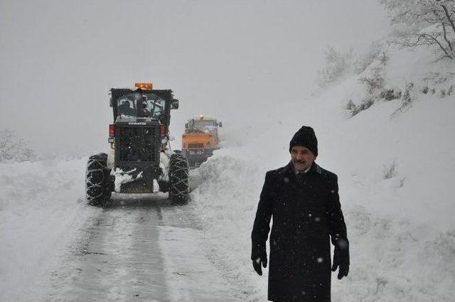 Tunceli Valisi, Karla Mücadele Çalışmalarını Denetledi