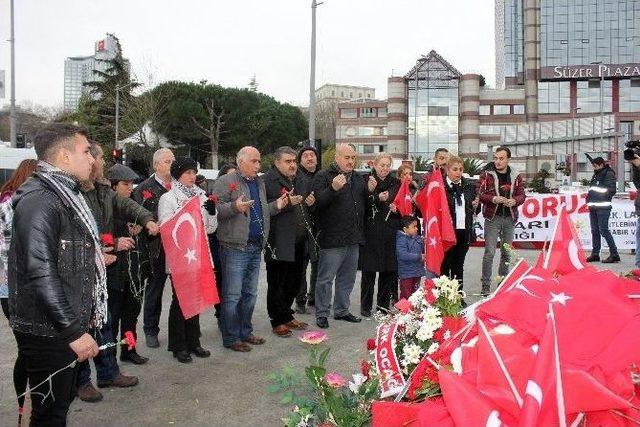 Servis Şoförlerinden Teröre Kornalı Ve Siyah Kurdeleli Tepki