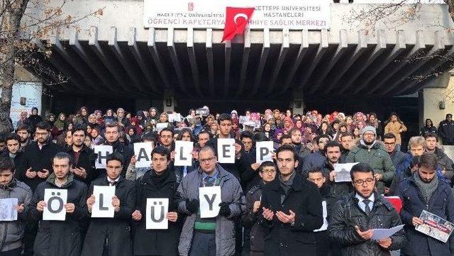 Hacettepe Üniversitesi Öğrencilerinden Halep Protestosu