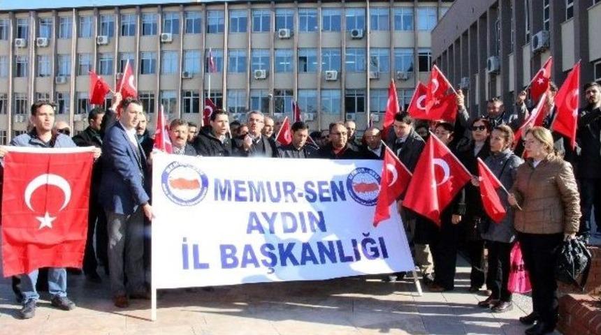 Halep&rsquo;te Yaşanan Katliama Dikkat &Ccedil;eken Aydın Memur-sen Polislerin Acısını Paylaştı