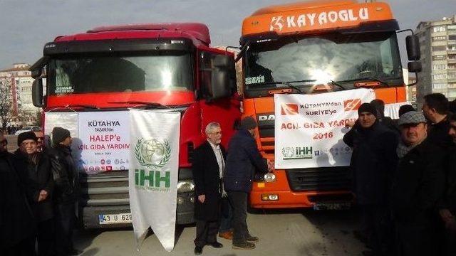 Kütahya’dan Halep’e Yardım