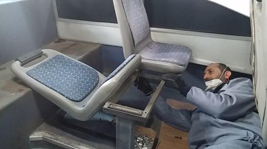 Ego Otob&uuml;slerinde Koltuklar Yenileniyor