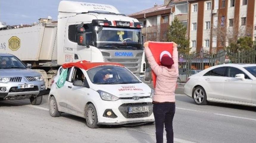 "halep’e Yol Açın" Konvoyu Gölbaşı’nda Gözyaşlarıyla Karşılandı