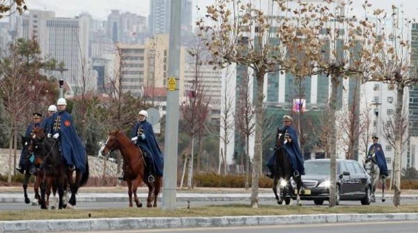 Cumhurbaşkanı Erdoğan, Slovenya Cumhurbaşkanı Pahor'u Resmi T&ouml;renle Karşıladı