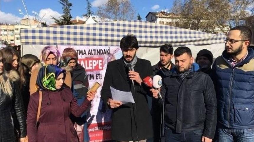 Tokat&rsquo;ta Ak Gen&ccedil;lerden Halep&rsquo;e Yardım Kampanyası