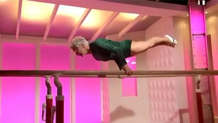 87 yaşındaki jimnastikçi nine şoke ediyor!