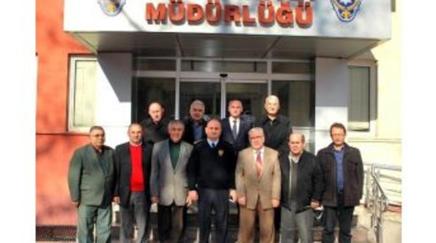 Salihli&rsquo;de Oda Başkanlarından Emniyete Ziyaret