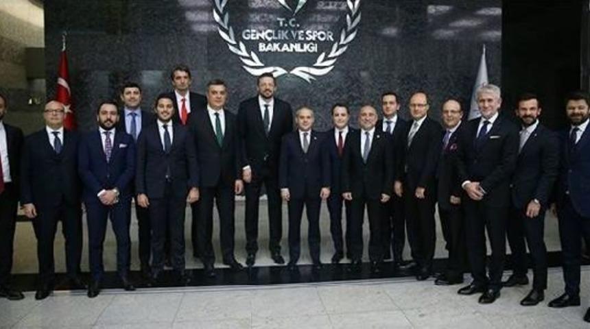 T&uuml;rkiye Basketbol Federasyonu, Bakan Kılı&ccedil;'ı Ziyaret Etti