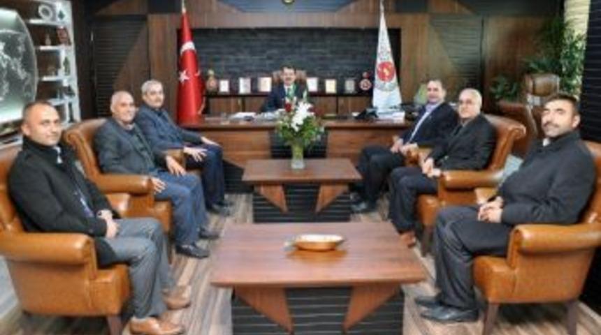 Muhtarlardan Yargı Mensuplarına Destek Ziyareti