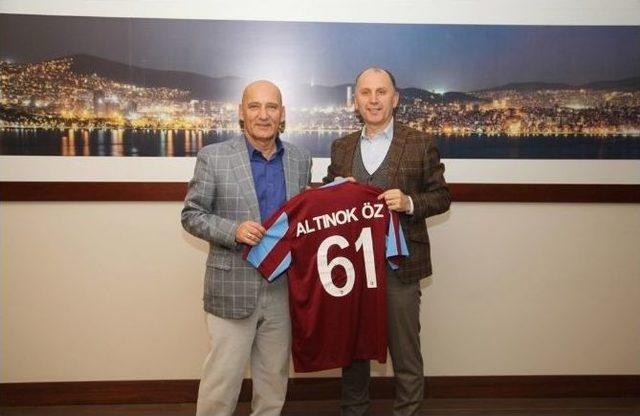 Trabzonspor Kulüp Başkanı Muharrem Usta’dan Başkan Altınok Öz’e Ziyaret