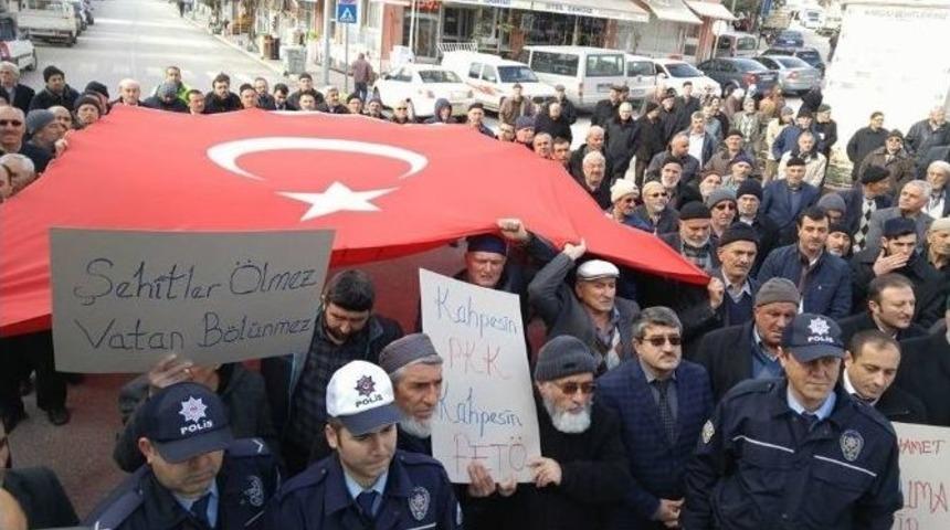 Kargı&rsquo;da Ter&ouml;r Olayları Protesto Edildi