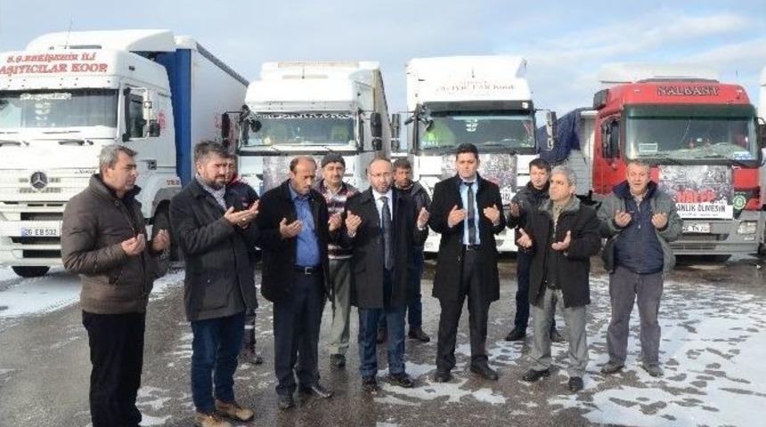 Eskişehir&rsquo;den Halep&rsquo;e 4 Tır Un Daha G&ouml;nderildi
