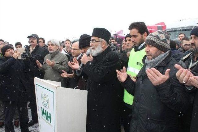 Konya’dan Halep’e 60 Yardım Tırı Yola Çıktı